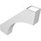 Ekena Millwork 6-in. W x 32-in. D x 32-in. H Westlake Architectural Grade PVC Knee Brace BRCP06X32X32WTL - alternate 6